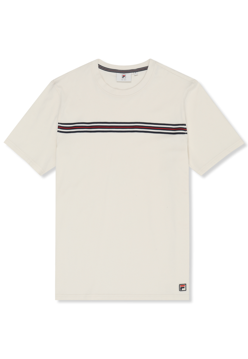 Diecimo Regular Heritage Tape T-Shirt - Egret