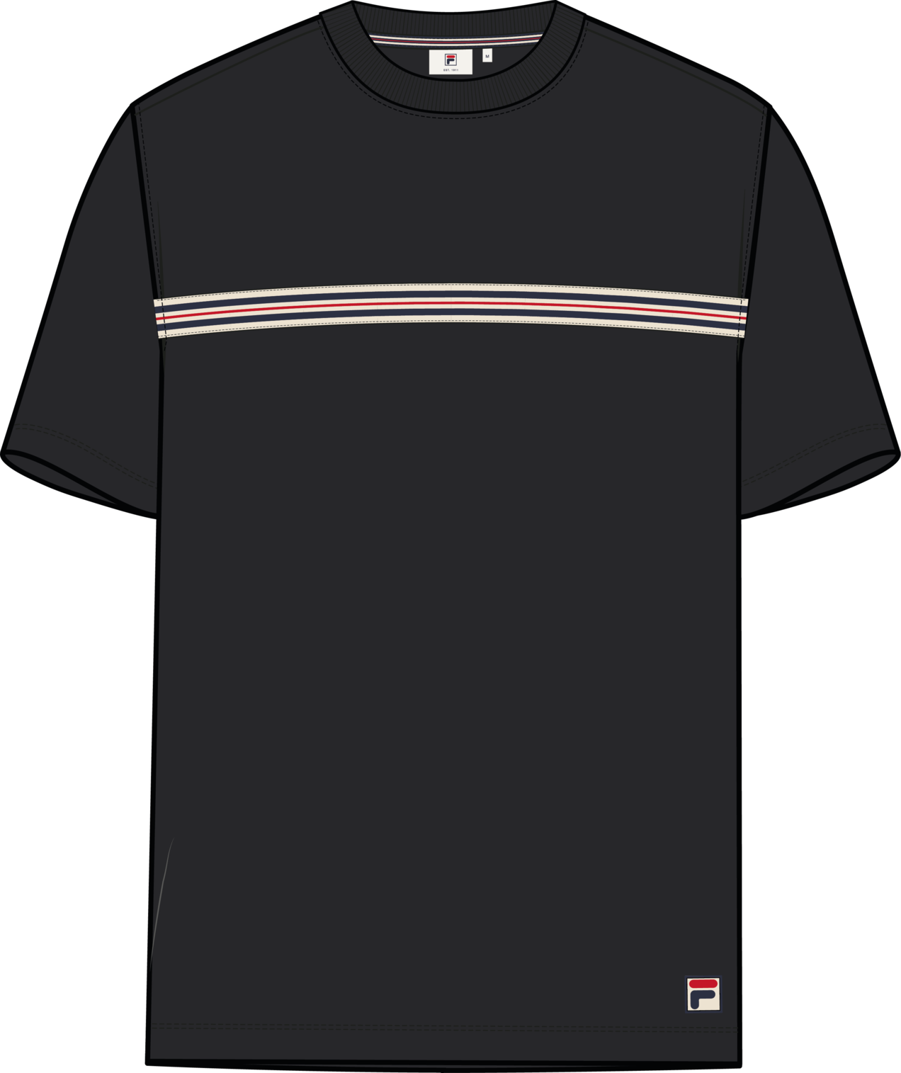Camiseta Classic Heritage Band - Negro