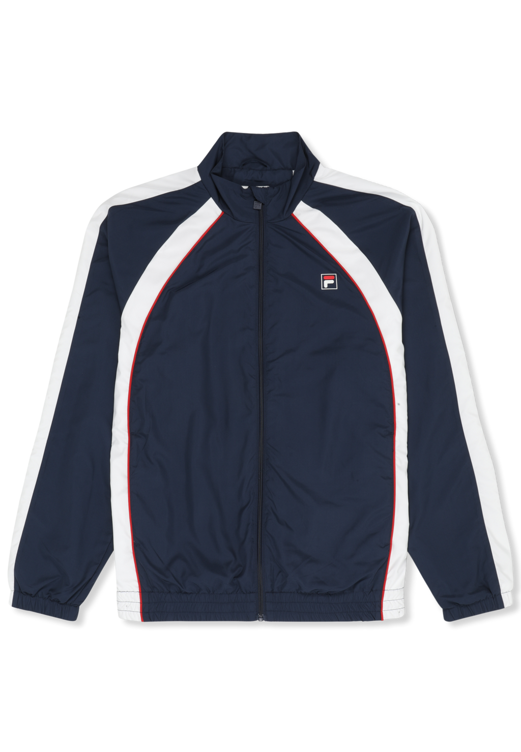Veste De Survêtement Tissée Color-Block Décontractée - Iris Noir-Blanc Éclatant