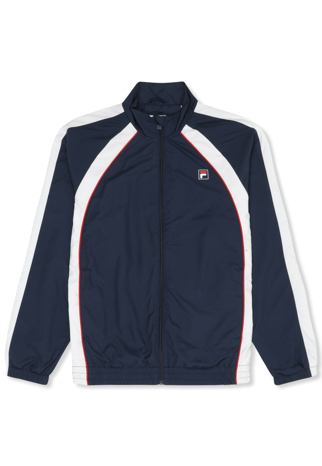 Veste De Survêtement Tissée Color-Block Décontractée - Iris Noir-Blanc Éclatant
