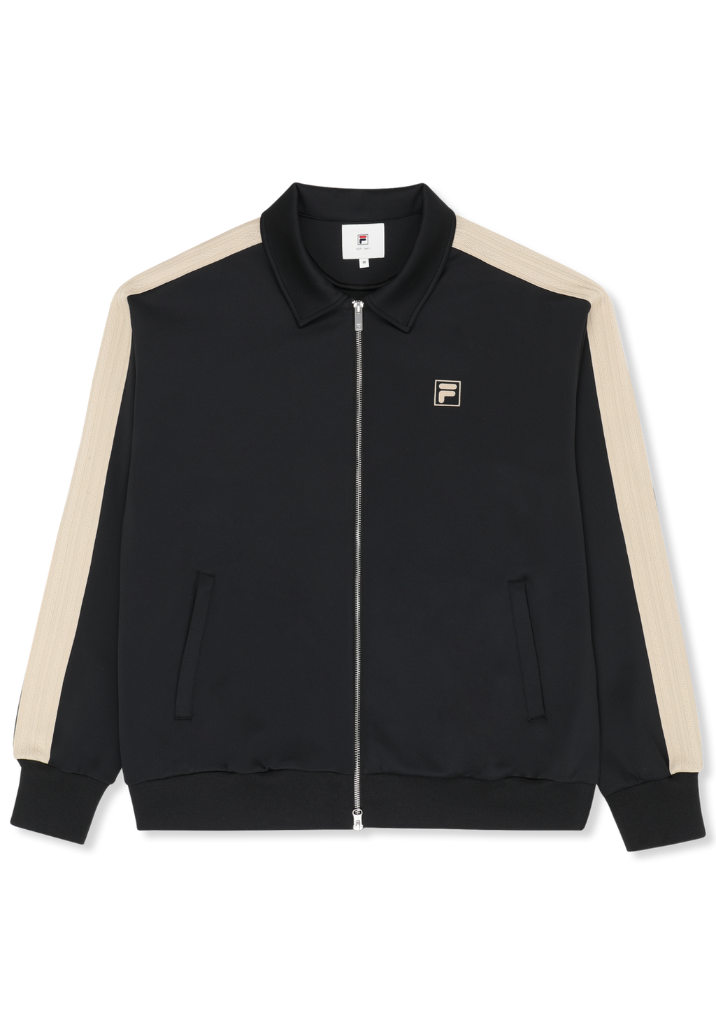 Veste De Survêtement À Bandes Décontractée - Noir