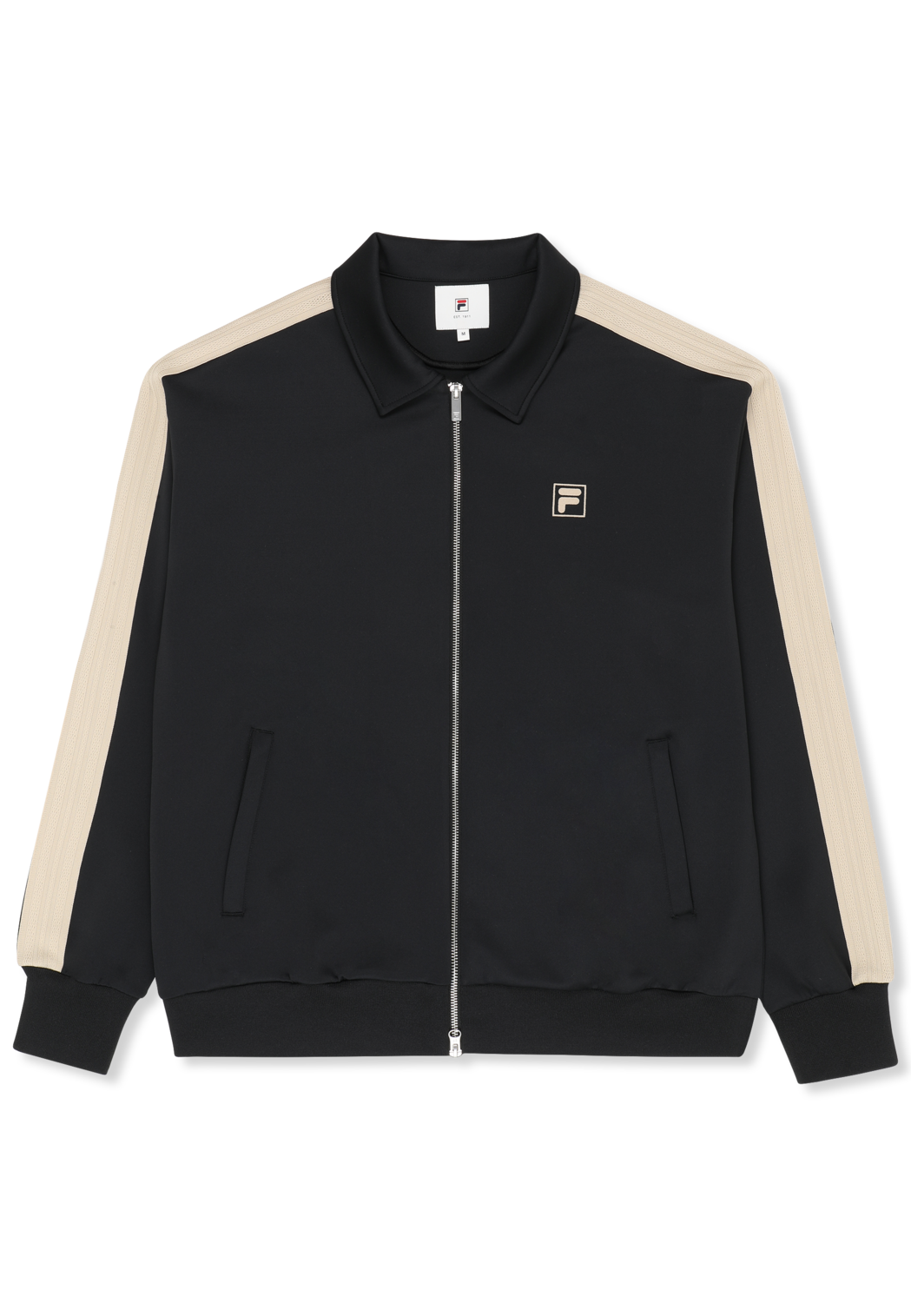 Veste De Survêtement À Bandes Décontractée - Noir