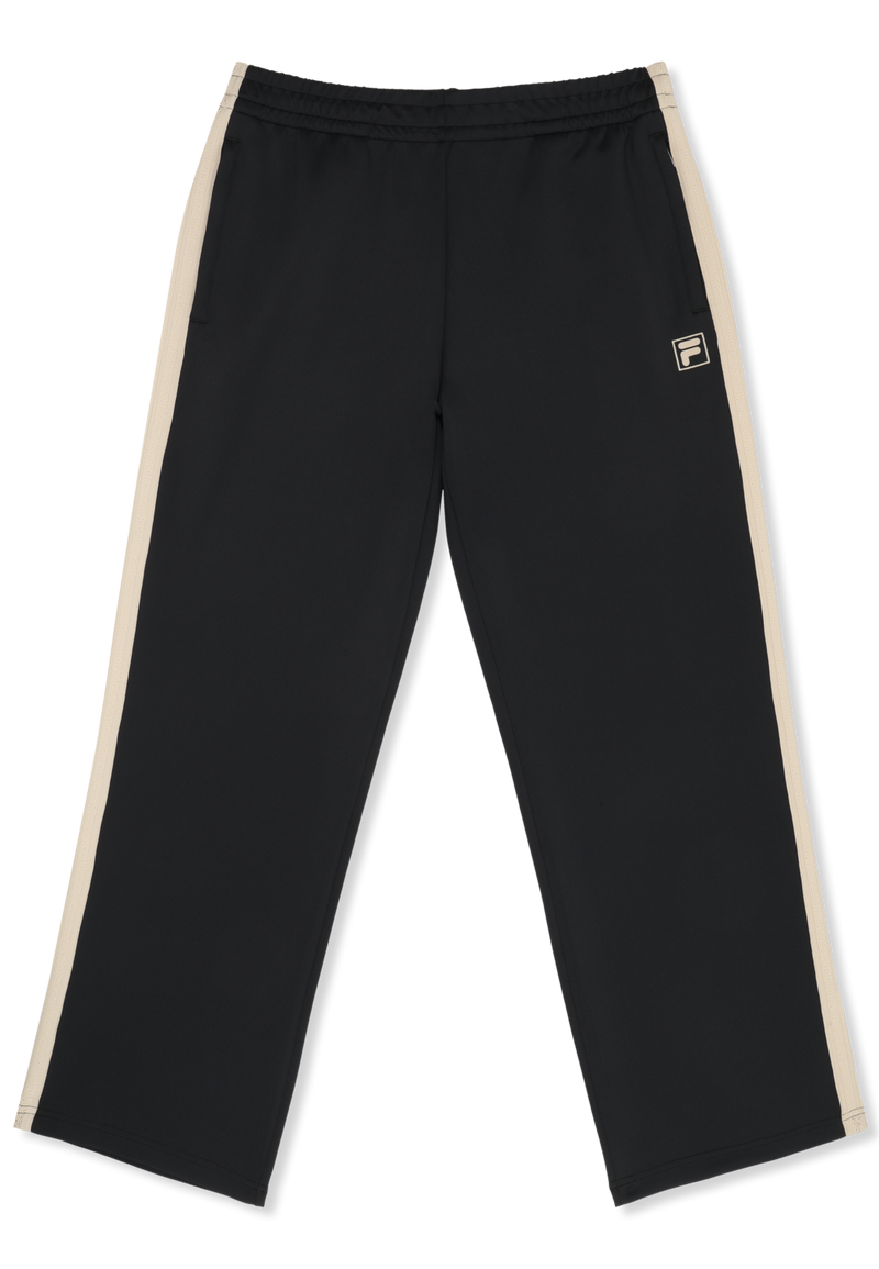 Vaiano Relaxed Taped Track Pants - Noir