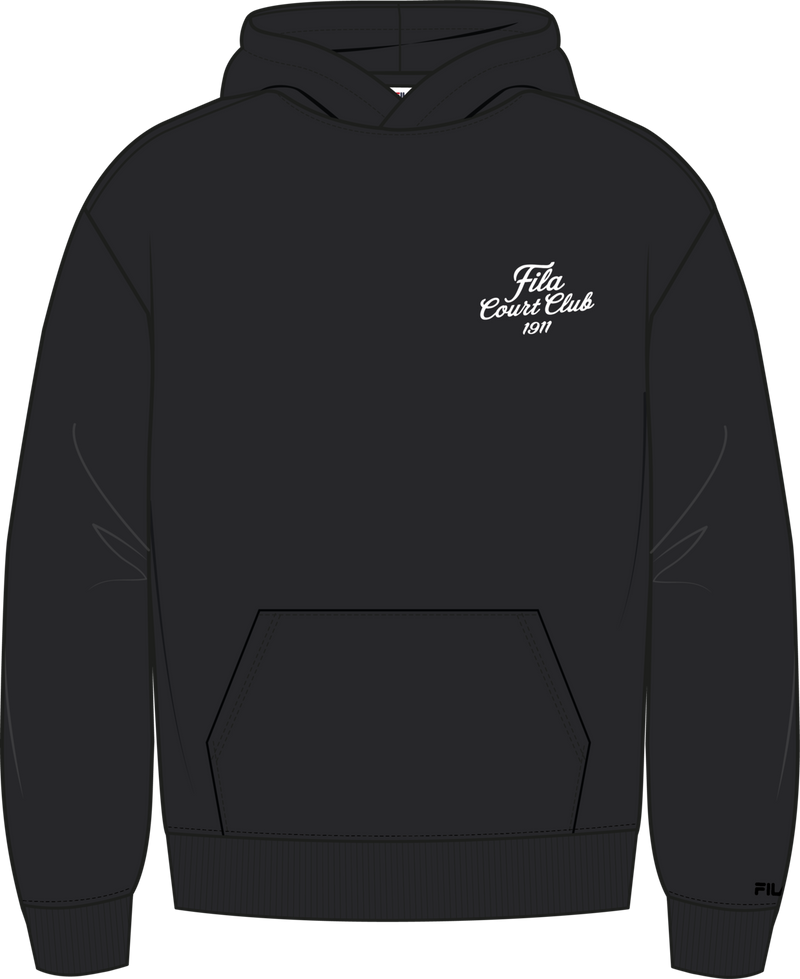 Villa Relaxed Graphic Hoodie - Noir