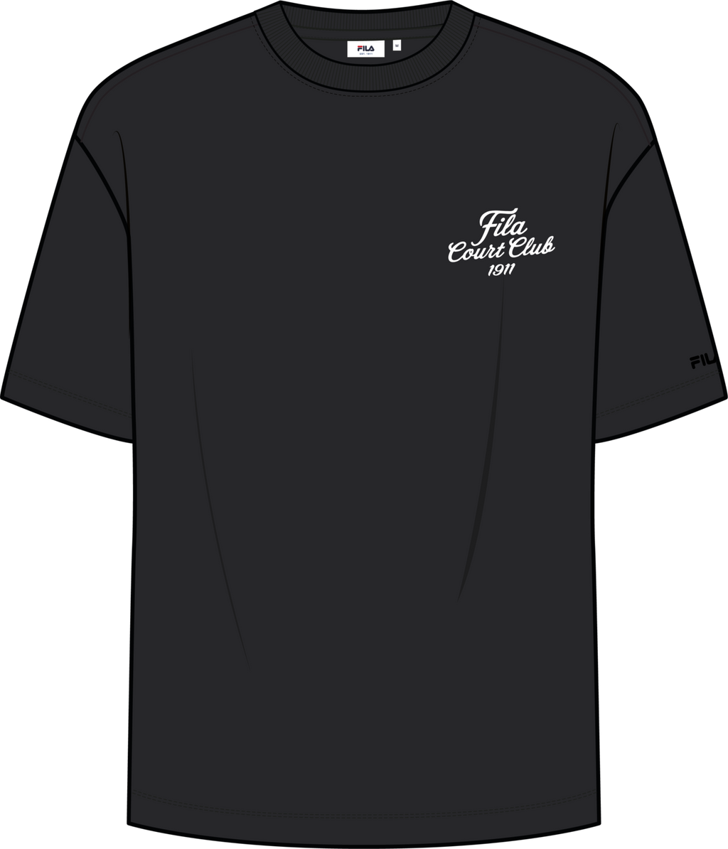 Camiseta con estampado informal - Negro
