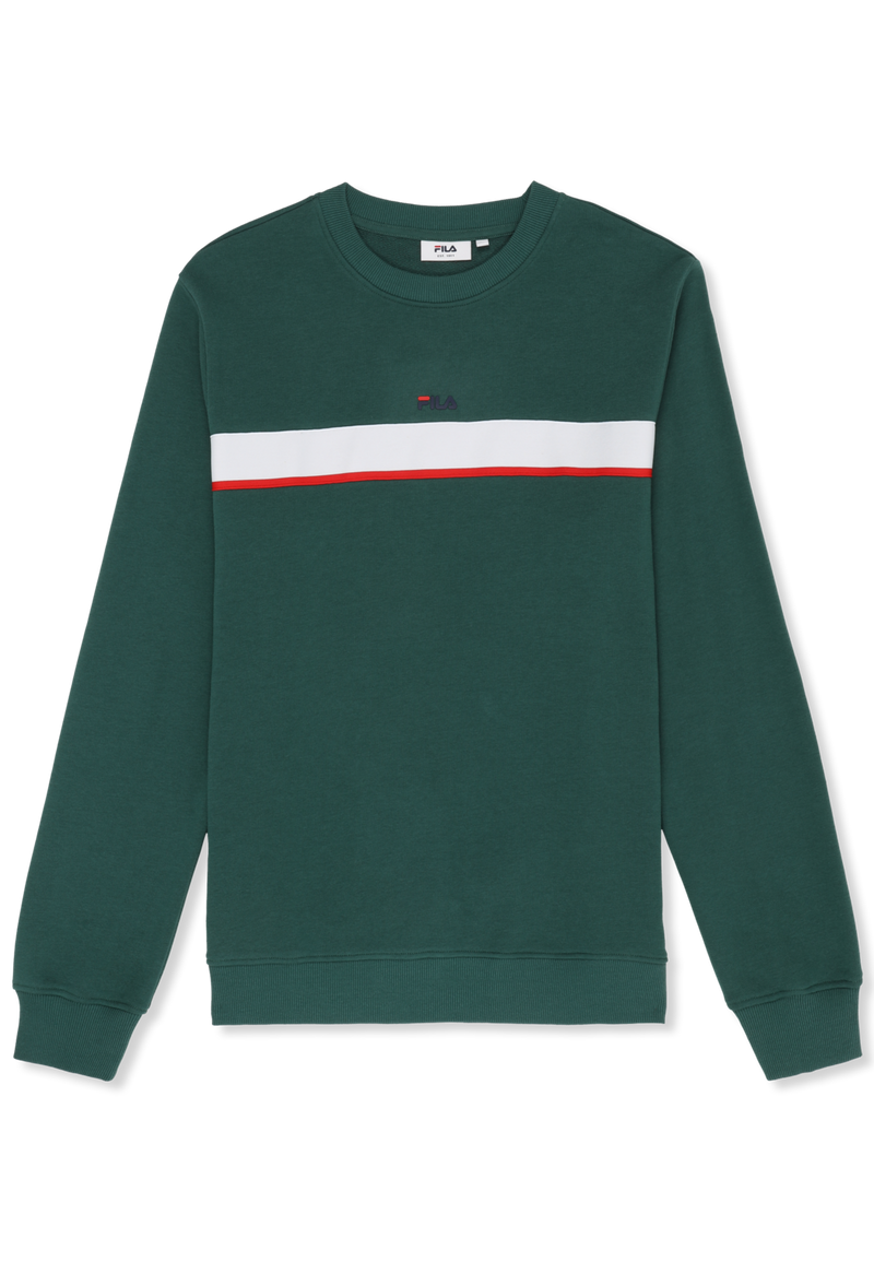 Sagano Regular Taped Crewneck Sweatshirt - Vert Bouquet