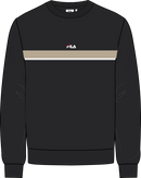 Sagano Regular Taped Crewneck Sweatshirt - Noir