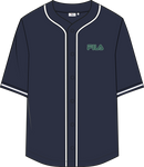 Statuto Loose Pique Baseball Shirt - Black Iris