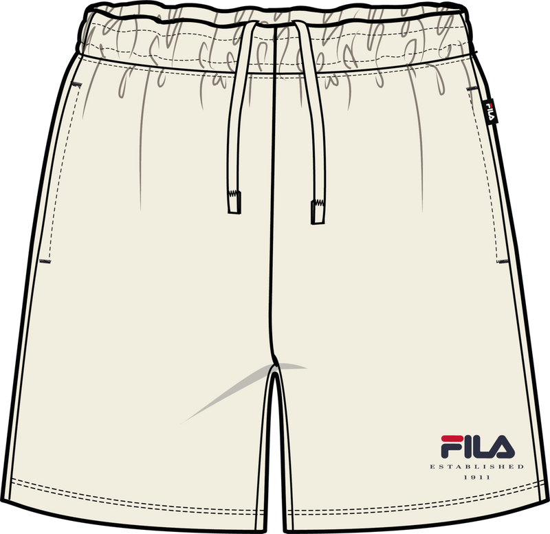 Valsera Regular Logo Sweat Shorts - Egret