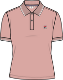Biella Slim Tipped Polo Shirt - Mellow Rose