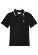 Biella Slim Tipped Polo Shirt - Noir