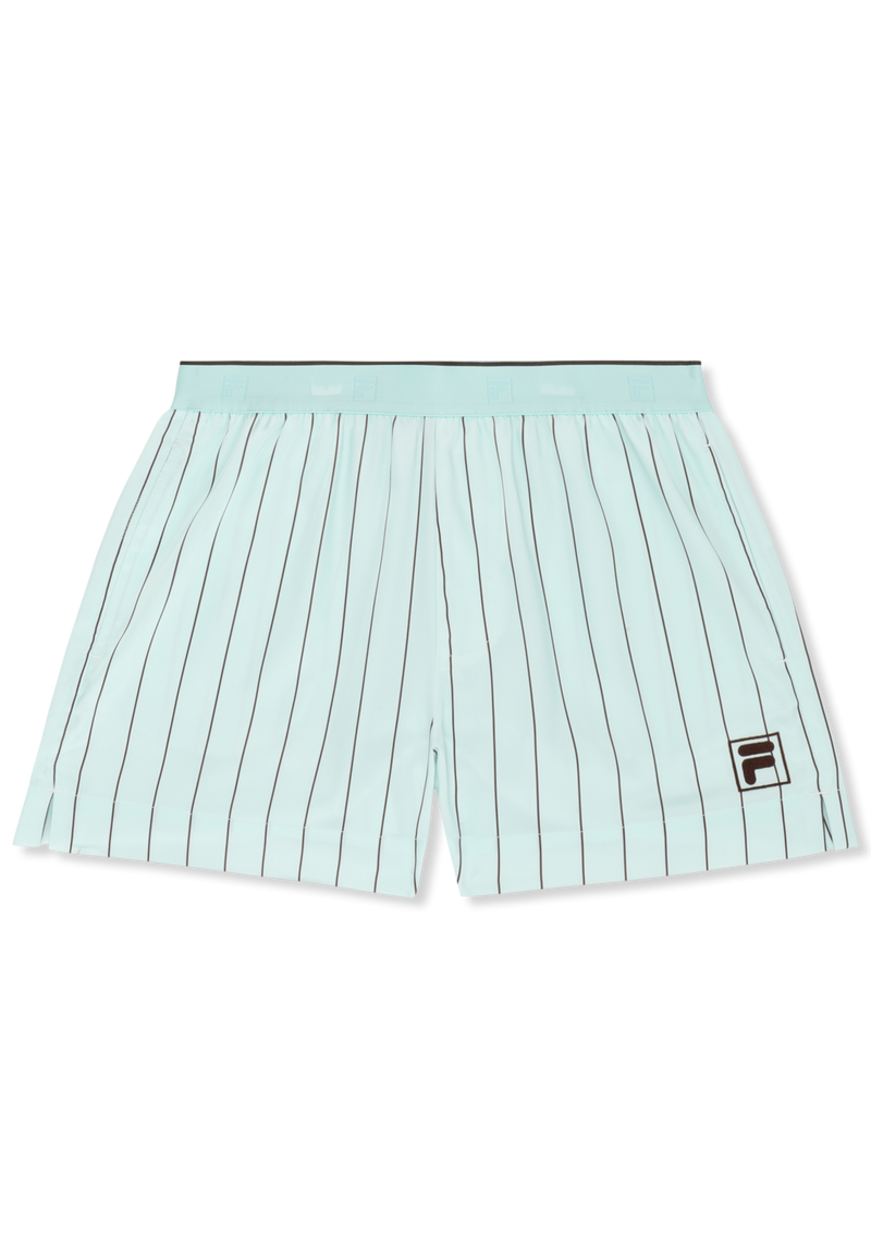 Fiesole Regular Pinstriped Satin Shorts - Mer Apaisante / Rayé