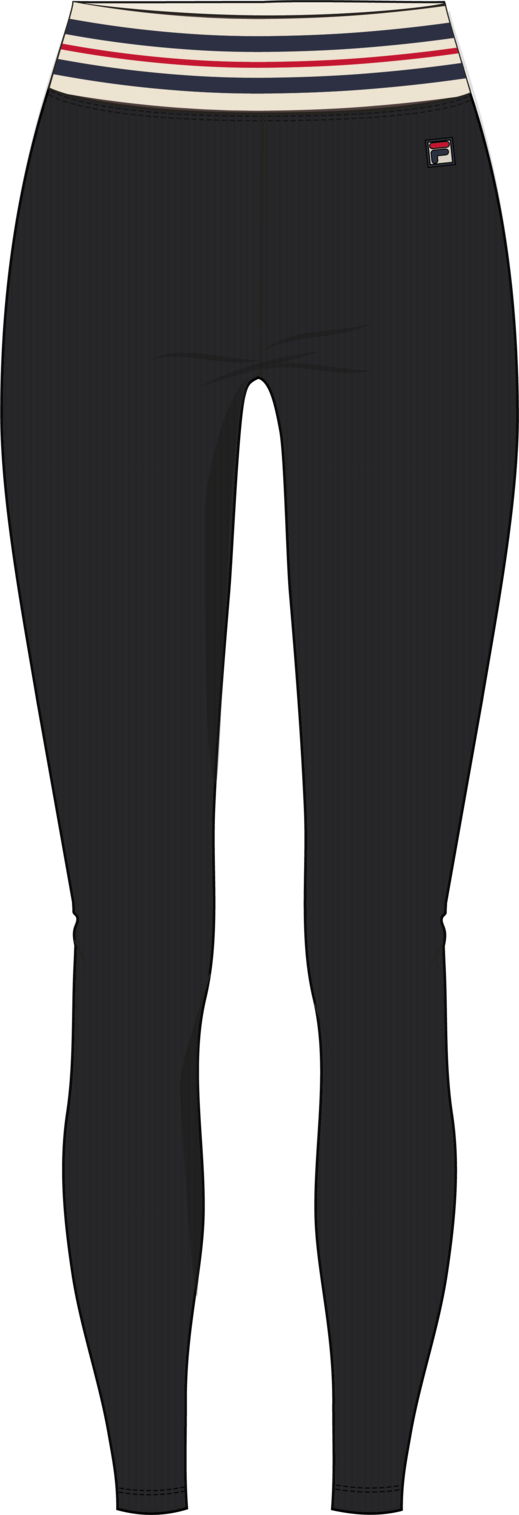 Bientina Heritage Tape Active Leggings - Noir