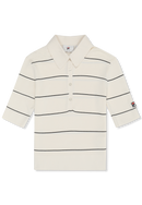 Montecarlo Slim Fine Knitted Polo Shirt - Egret