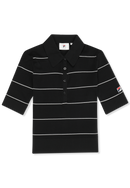 Montecarlo Slim Fine Knitted Polo Shirt - Noir