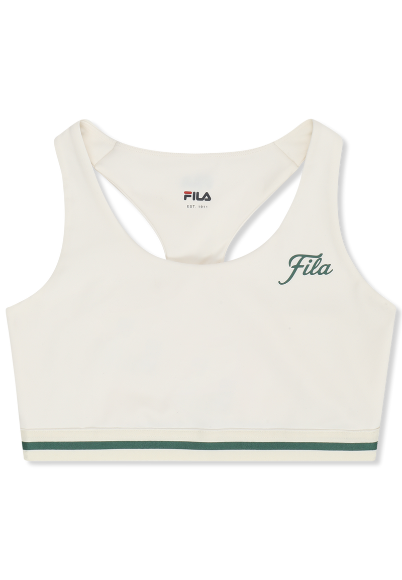 Lunata Graphic Taped Bra Top - Egret