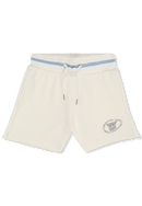Marlia High Waist Graphic Sweat Shorts - Egret