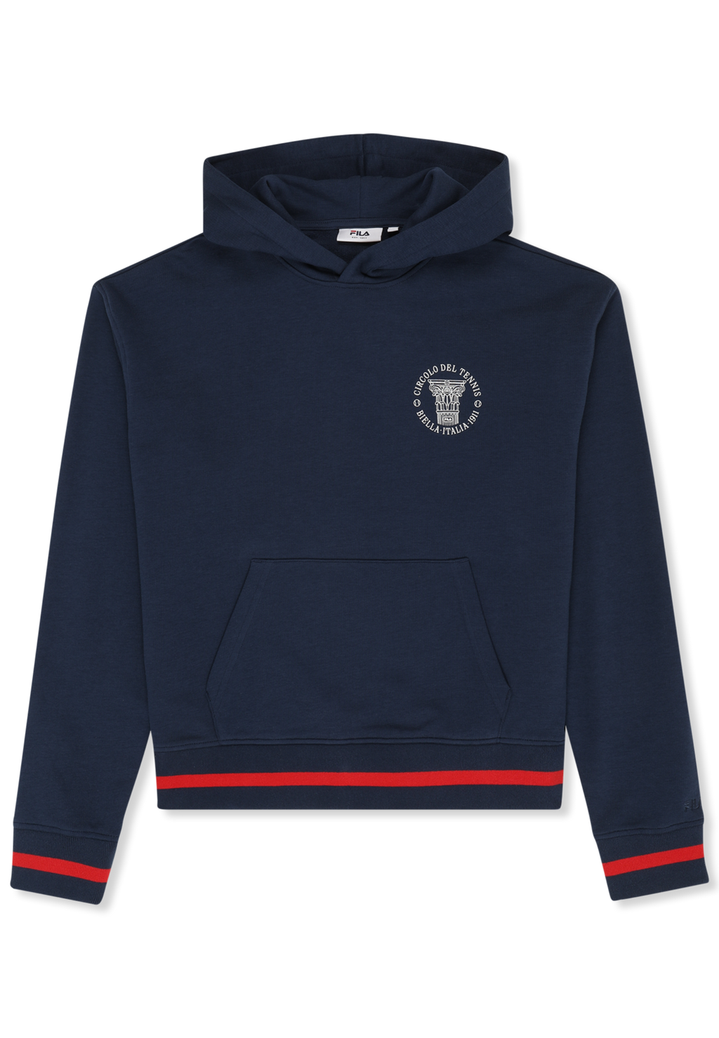 Sudadera con capucha y estampado casual - Iris Black