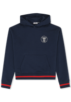 Sudadera con capucha y estampado casual - Iris Black