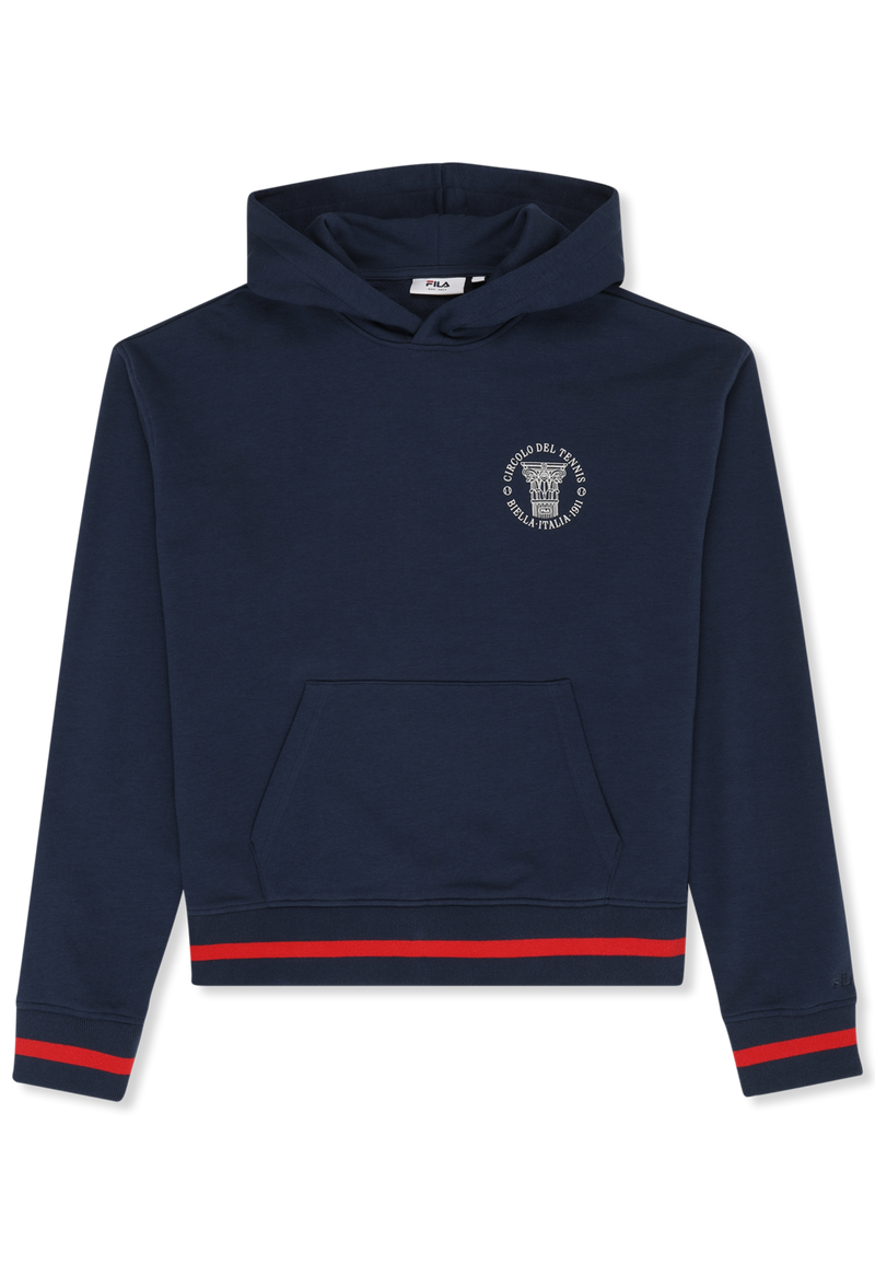 Marlia Relaxed Graphic Hoodie - Black Iris