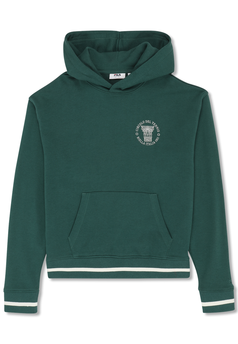 Marlia Relaxed Graphic Hoodie - Vert Bouquet