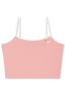 Renella Cropped Spagetti Strap Top - Mellow Rose