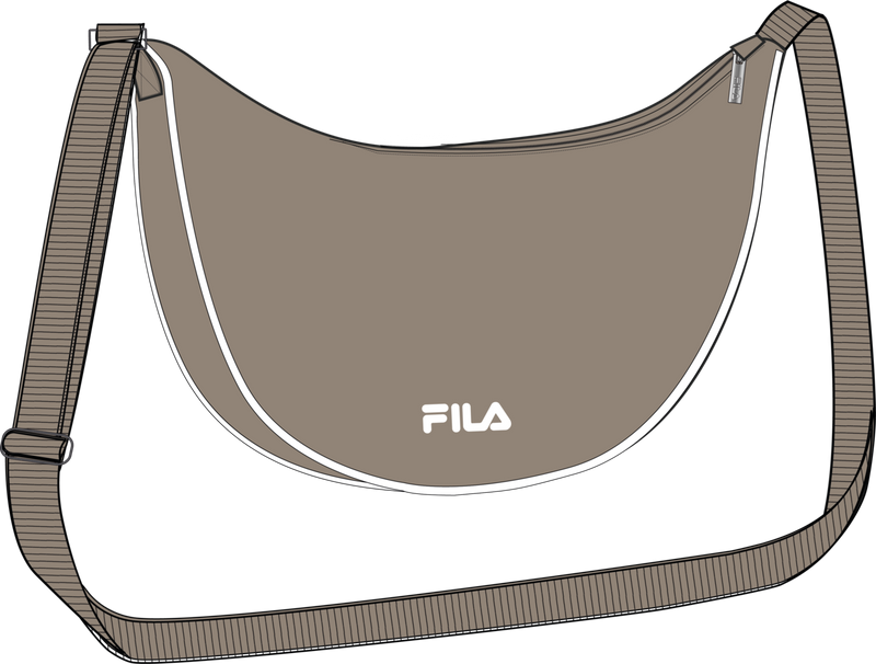 Nocchi Logo Half Moon Bag - Weathered Teak