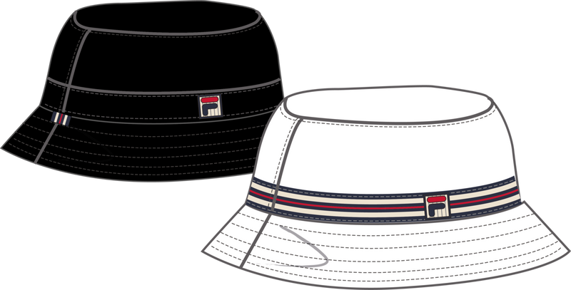 Pariana Reversible Bucket Hat - Bright White-Black