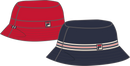 Pariana Reversible Bucket Hat - Black Iris-True Red