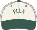 Firenze Unconstructed 6 Panel Snap Back - Egret-Posy Green