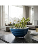 Anelli - Coupe - Ø28 Cm H14 Cm - Opale/Bleu Orion