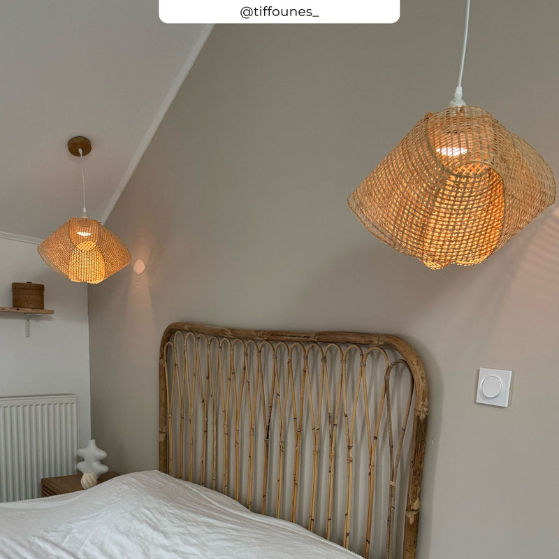 Suspension Orta en bambou naturel D40 cm
