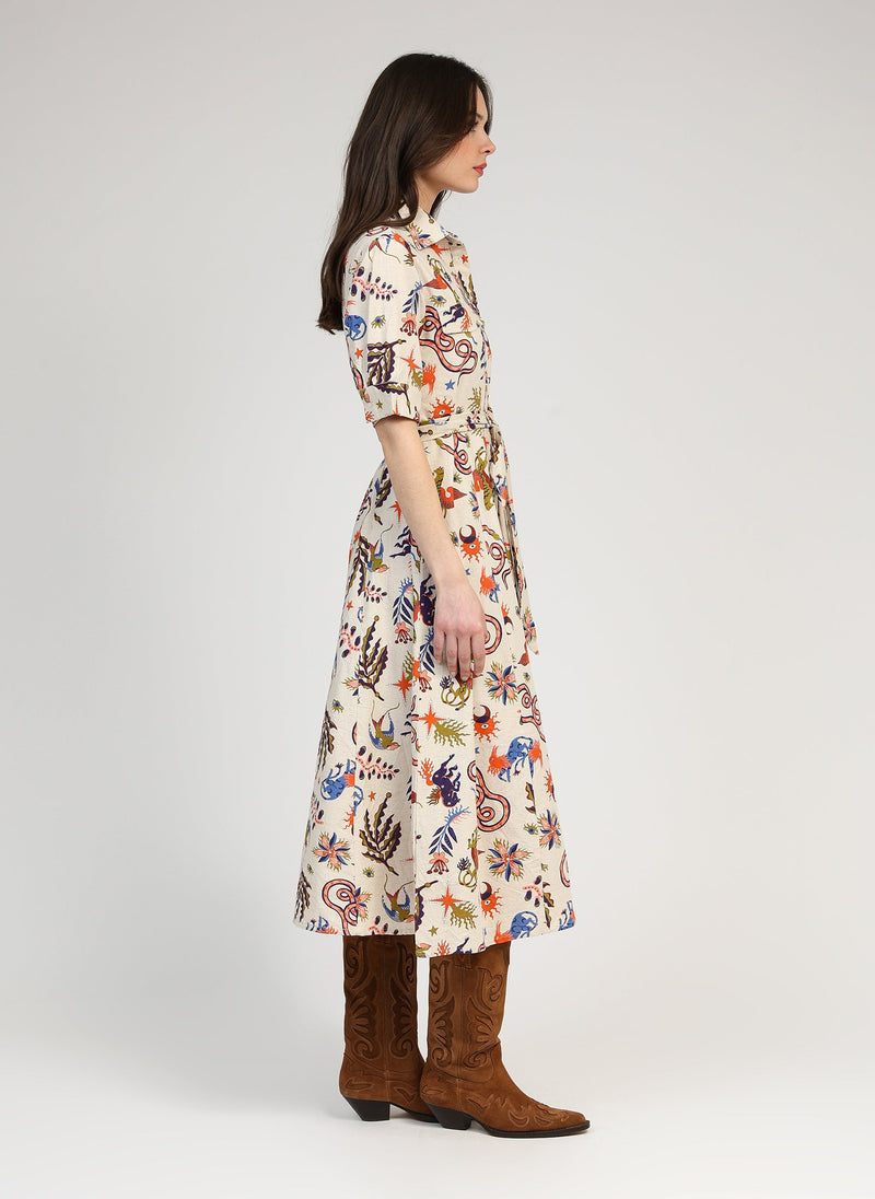 Osmine Bale Long Dress Ecru