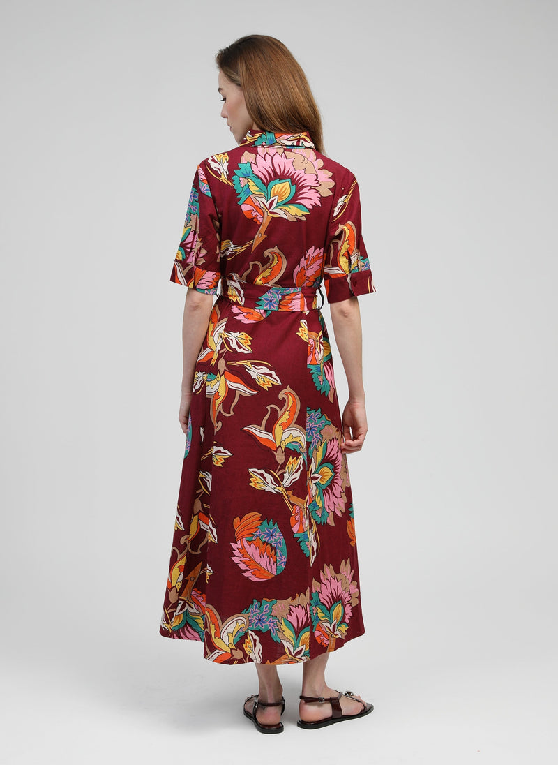 Osmine Jaba Cherry Long Dress
