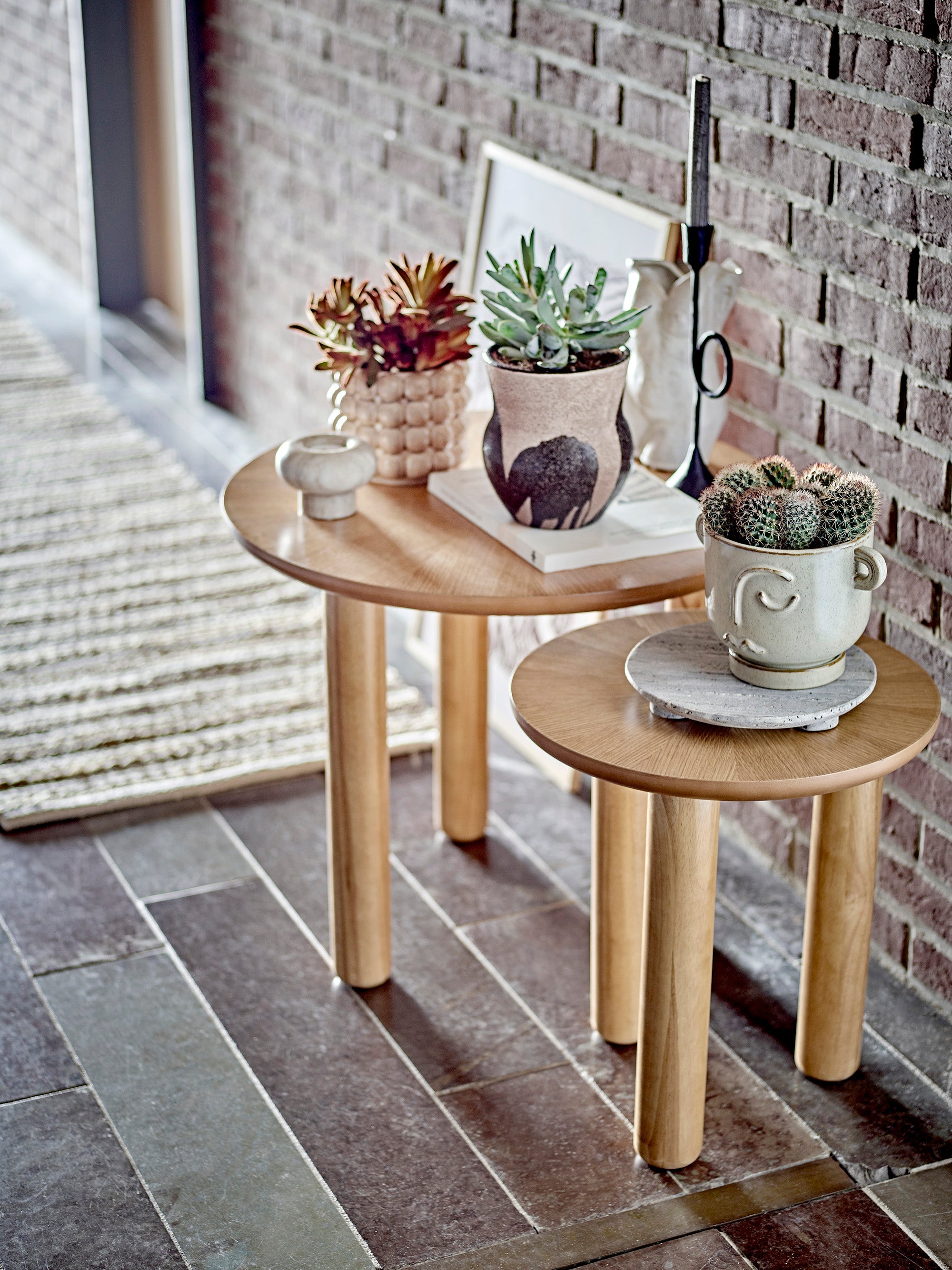 Nala - Set of 6 Plant Pot Covers - Black - Terracotta