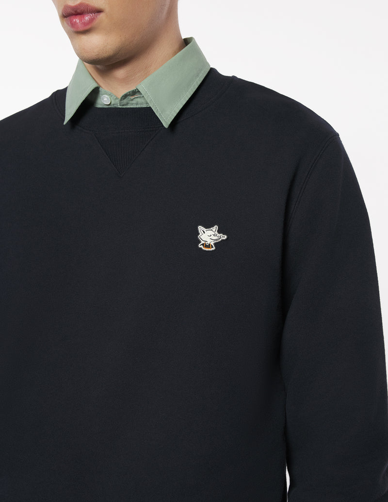 Barista Fox Patch Regular Sweatshirt