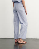 oudin seersucker pants 'lemon'#color_mini-seer-blue