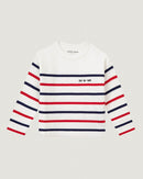 "oui et non" long-sleeved moulin sailor shirt#color_off-white-flag