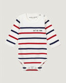 "oui ou non" long-sleeved malo onesie#color_off-white-flag