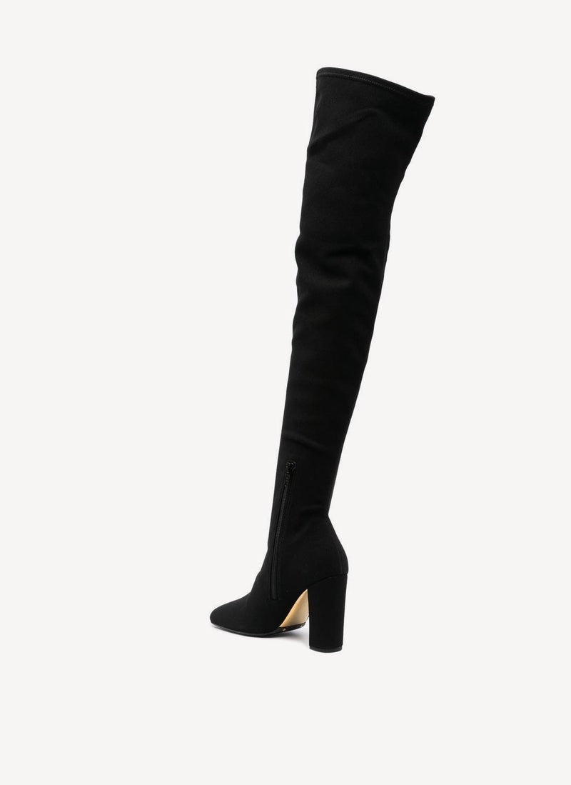 Valentino - Cuissardes Golden Walk - Black - Femme