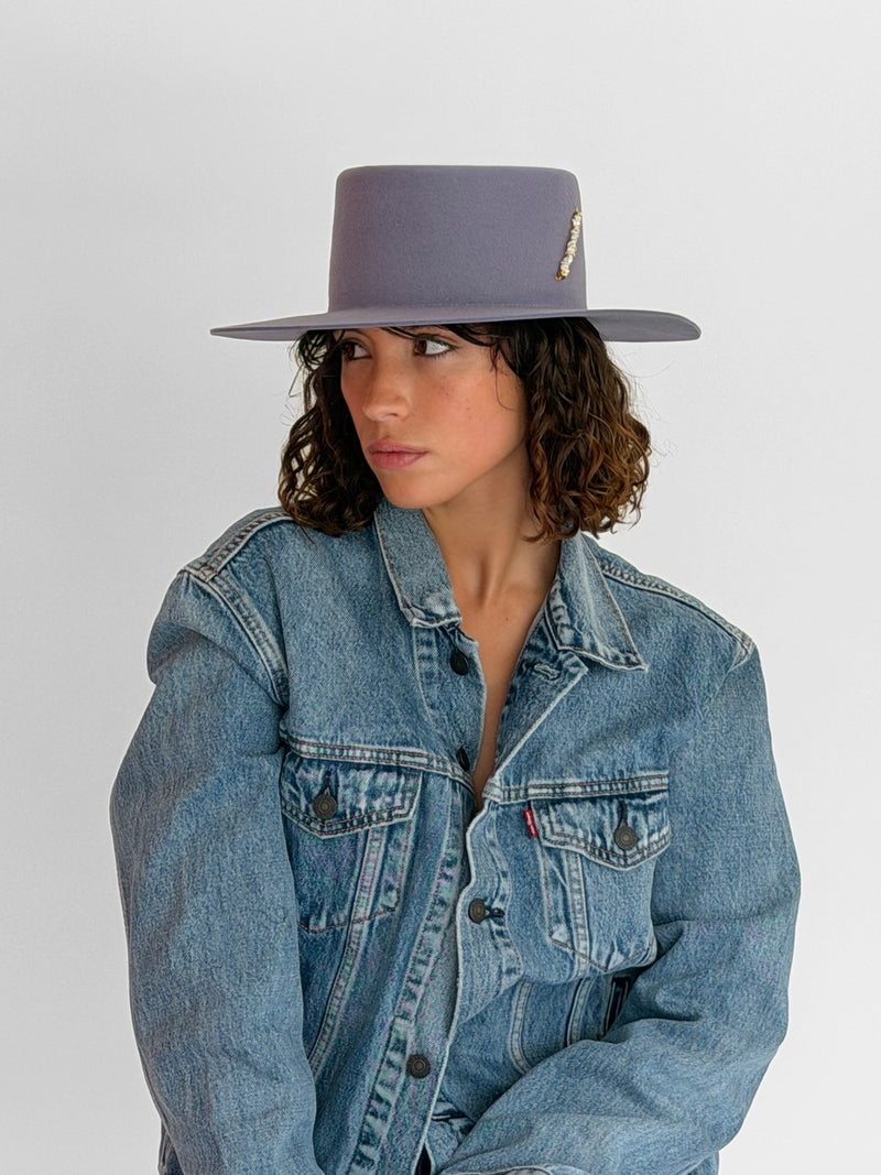 Chapeau Feutre Oxane - Mauve