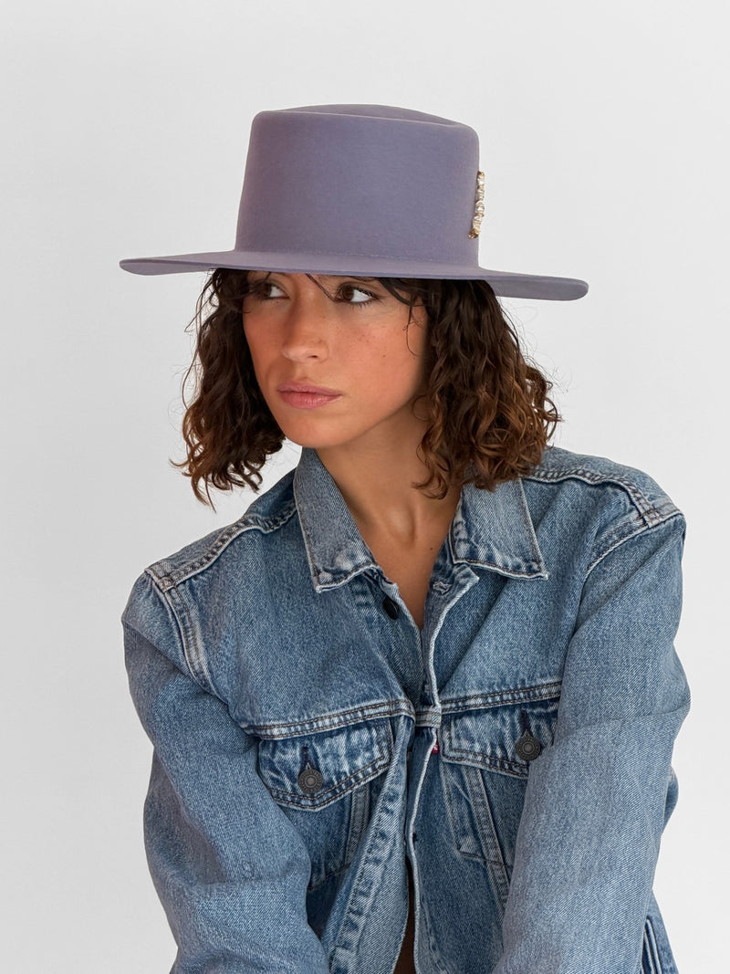 Chapeau Feutre Oxane - Mauve