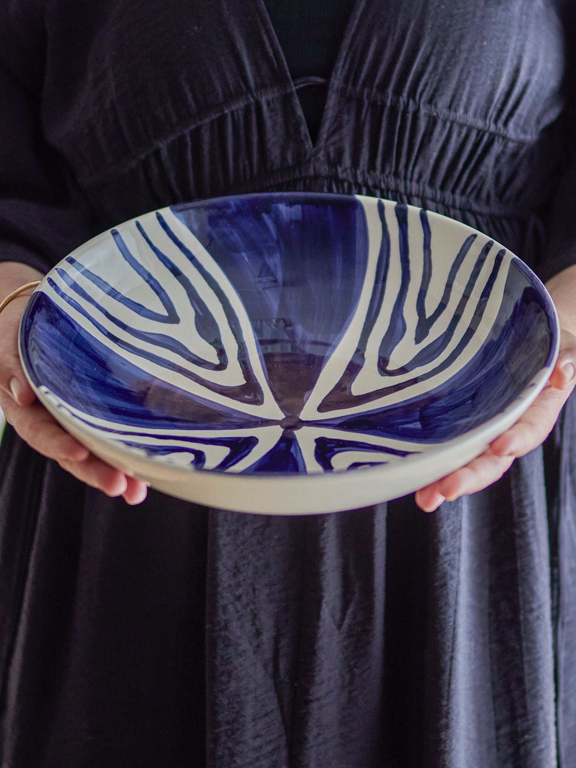 Shama - Bowl - Blue - Stoneware