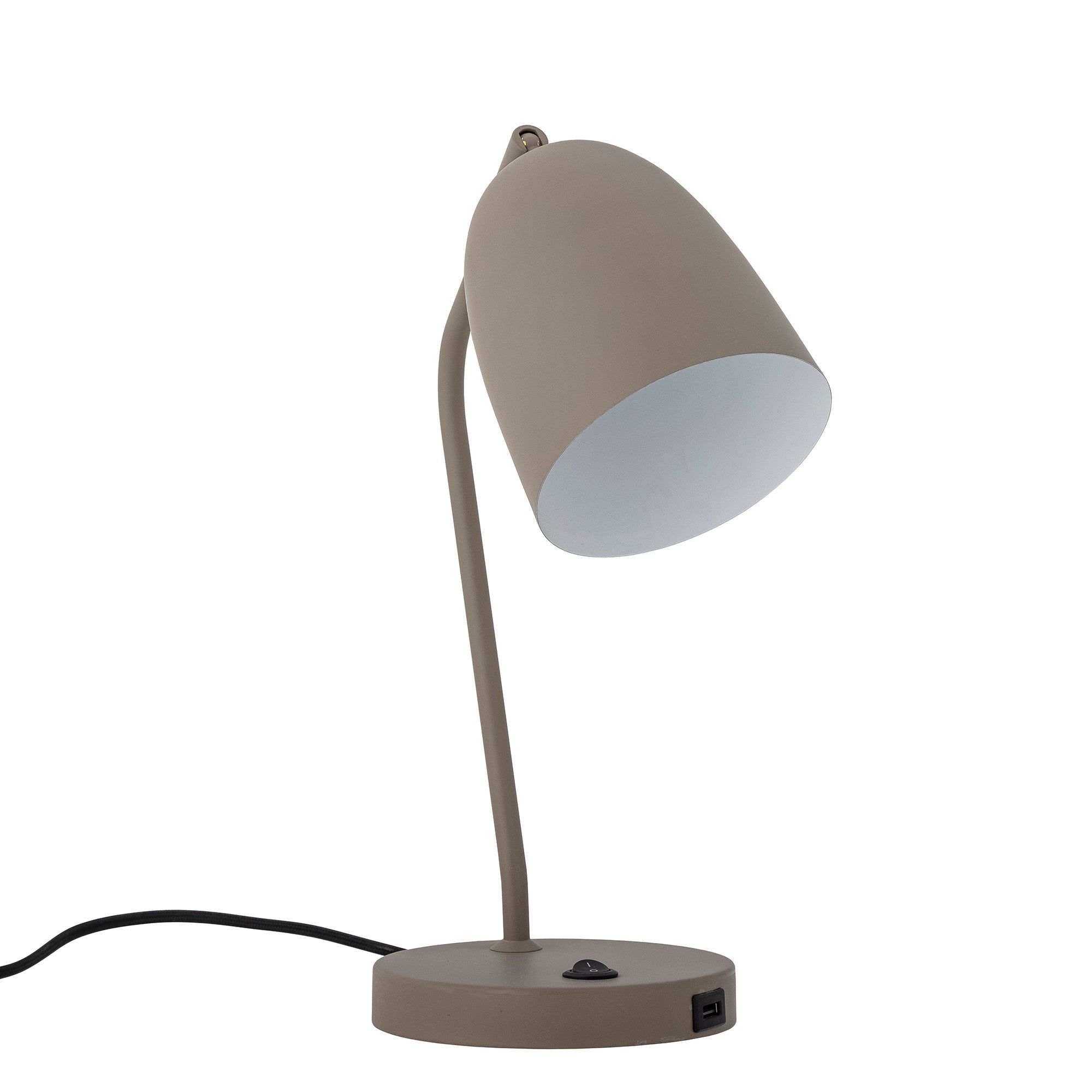 Lemar - Lampe À Poser - Gris - Métal