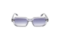 Luxury Eyewear – Lunettes De Soleil - John Dalia, lunettes de soleil rectangulaires grises avec verres dégradés, vue de face