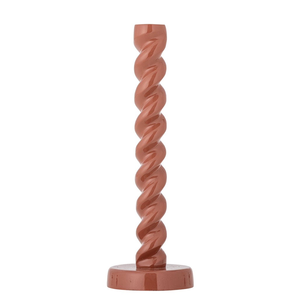 Diza - Candle Holder - Brown - Aluminium