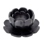 Reiko - Set of 4 Candle Holders - Black - Marble