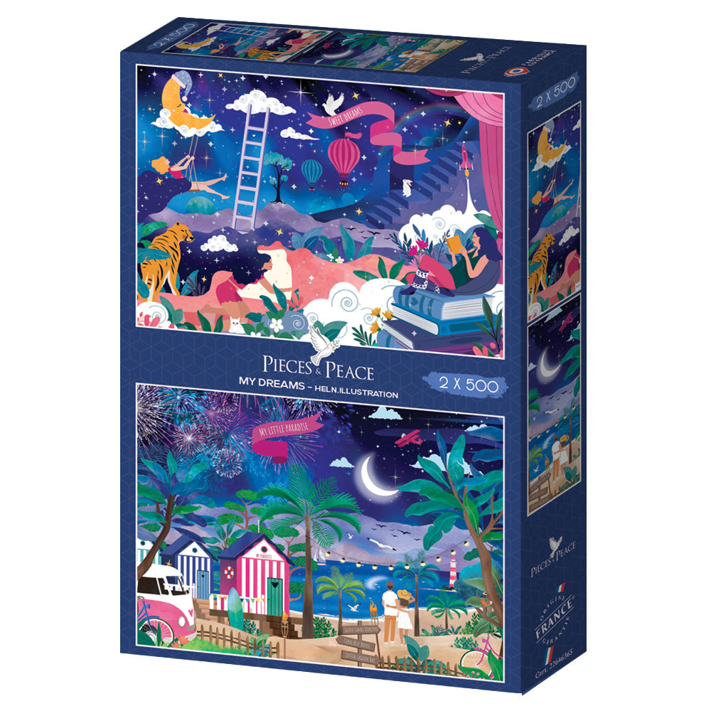Puzzle 500 Pièces Pieces & Peace - 2 Puzzles - My DreamsPieces & Peace
