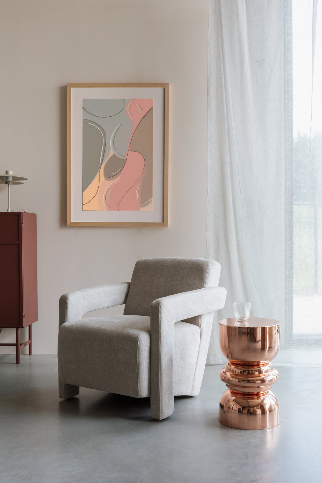 Kinga - Side Table - Iron - Copper/Bronze