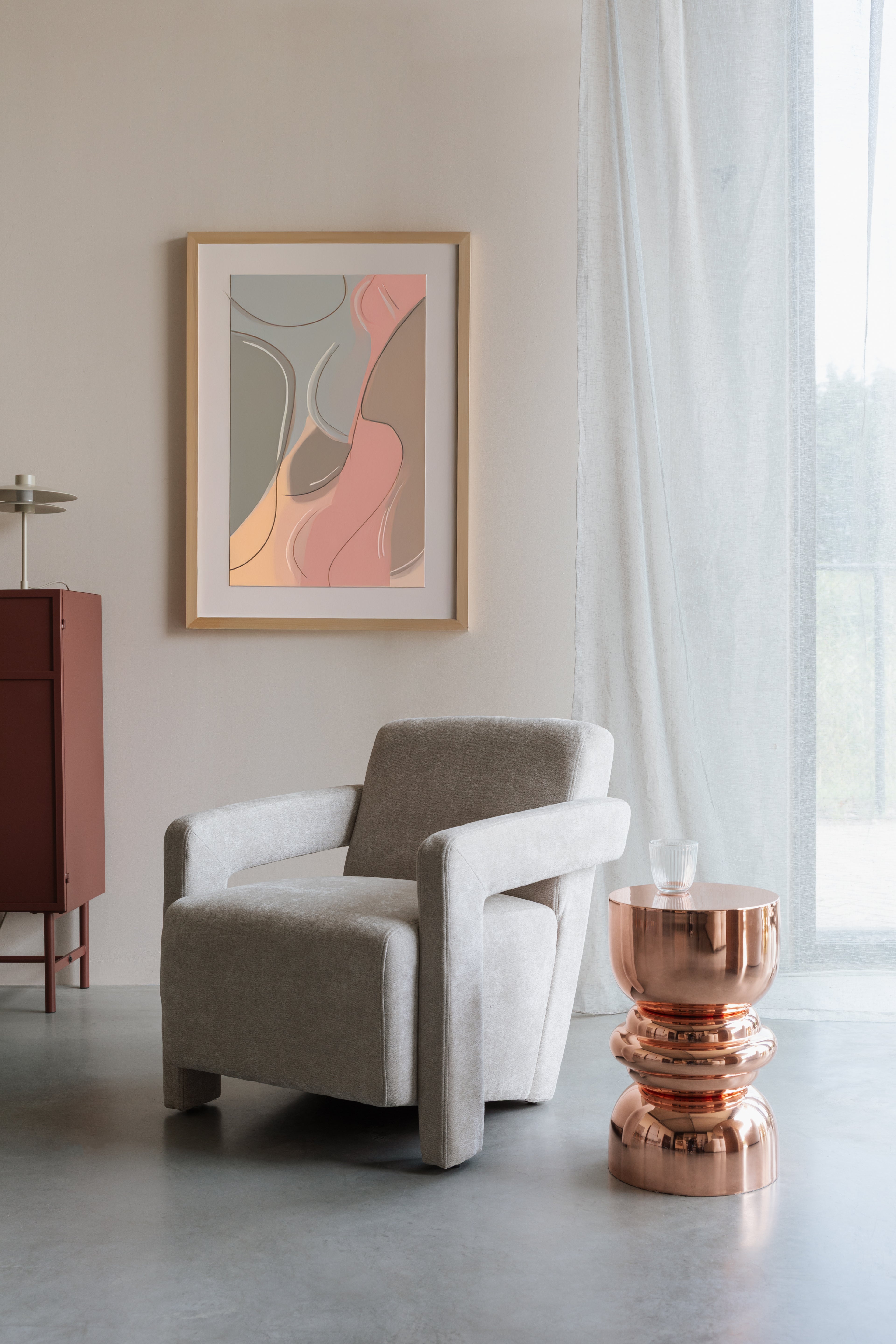 Kinga - Side Table - Iron - Copper/Bronze